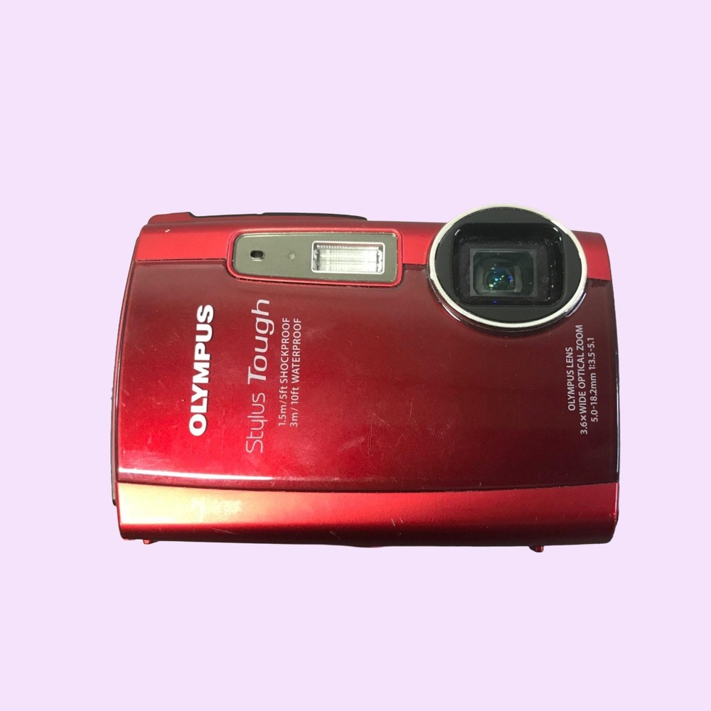 Olympus Stylus Tough 3000 12MP‎ Red Waterproof Shockproof Digital Camera